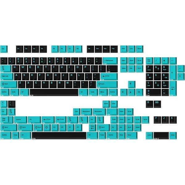 [해외] DROP 드롭 MiTo GMK Pulse 커스텀 기계식 키보드 키캡 세트 163키 더블샷 체리 프로파일 40% 60% 65% TKL 1800 레이아웃 등 호