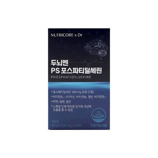 뉴트리코어 두뇌엔 PS 포스파티딜세린 1000mg x 60정
