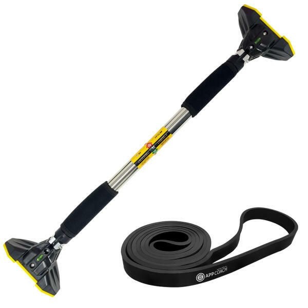(현대Hmall) 아트박스/비핏 턱걸이 문틀철봉(프리미엄형)+풀업밴드(블랙22mm)