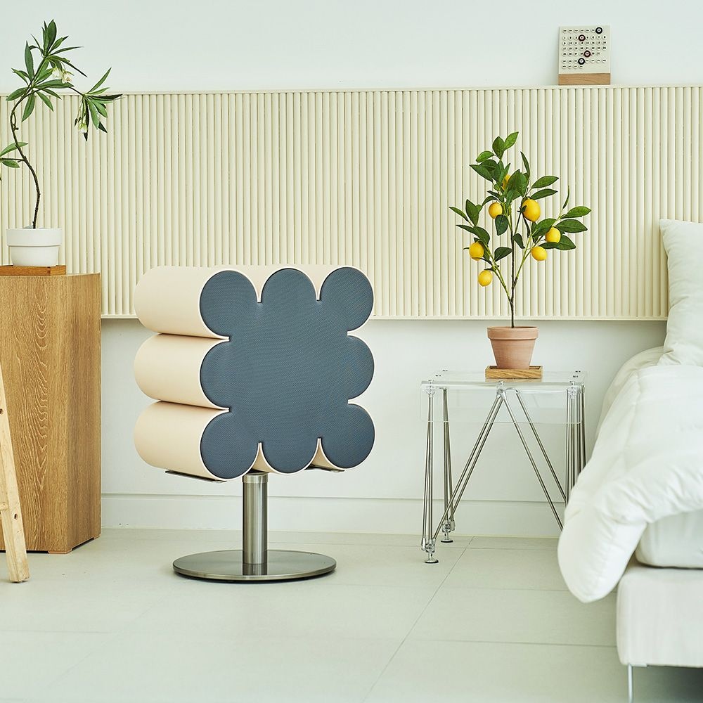 [롯데백화점] 무케렌시아 [무케] 발롱드파리_스피커 오브젝트9 NEW MK2 Beige (스탠드 포함) 1년보증AS