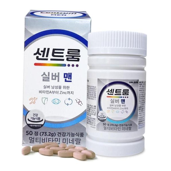 <b>센트룸</b> 어르신비타민 남성 종합비타민 어르신 멀티비타민 <b>포</b><b>맨</b> <b>센트룸</b> <b>실버</b> <b>맨</b> 50정