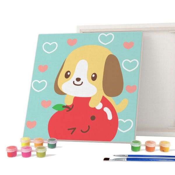(현대Hmall) 아트박스/아이러브페인팅 DIY캔버스형 그림그리기 20x20cm 12간지_강아지