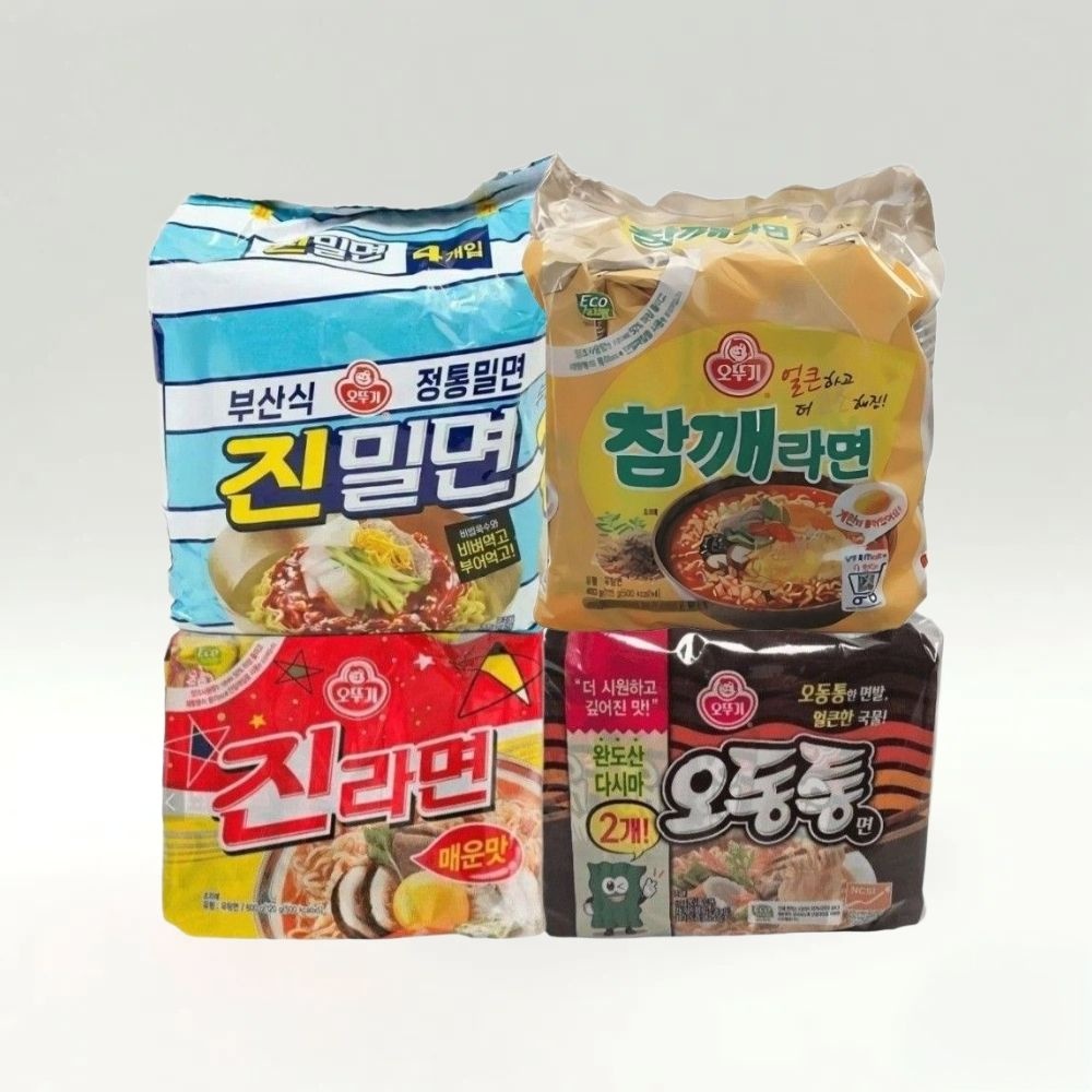 오뚜기 라면4종세트 진밀면 참깨라면 진라면 매운맛 오동통면 총18개