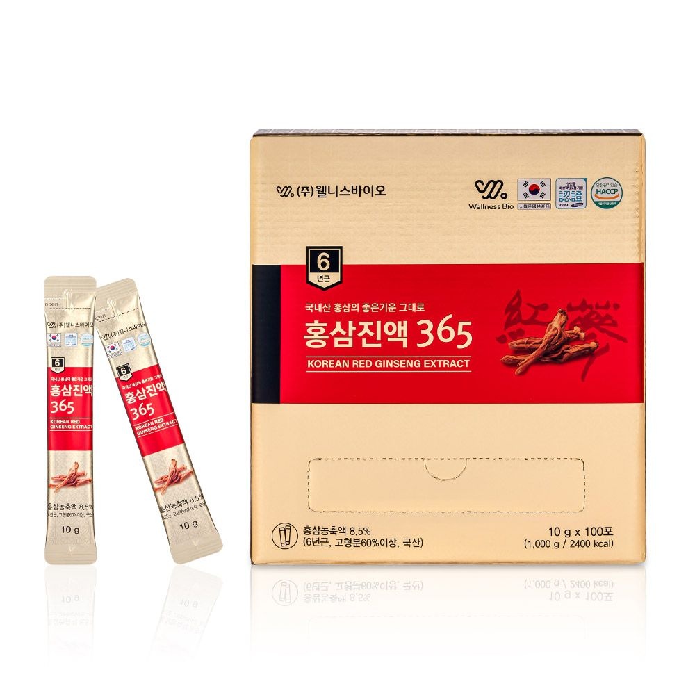 6년근 홍삼 진액 365 스틱 10g,100포