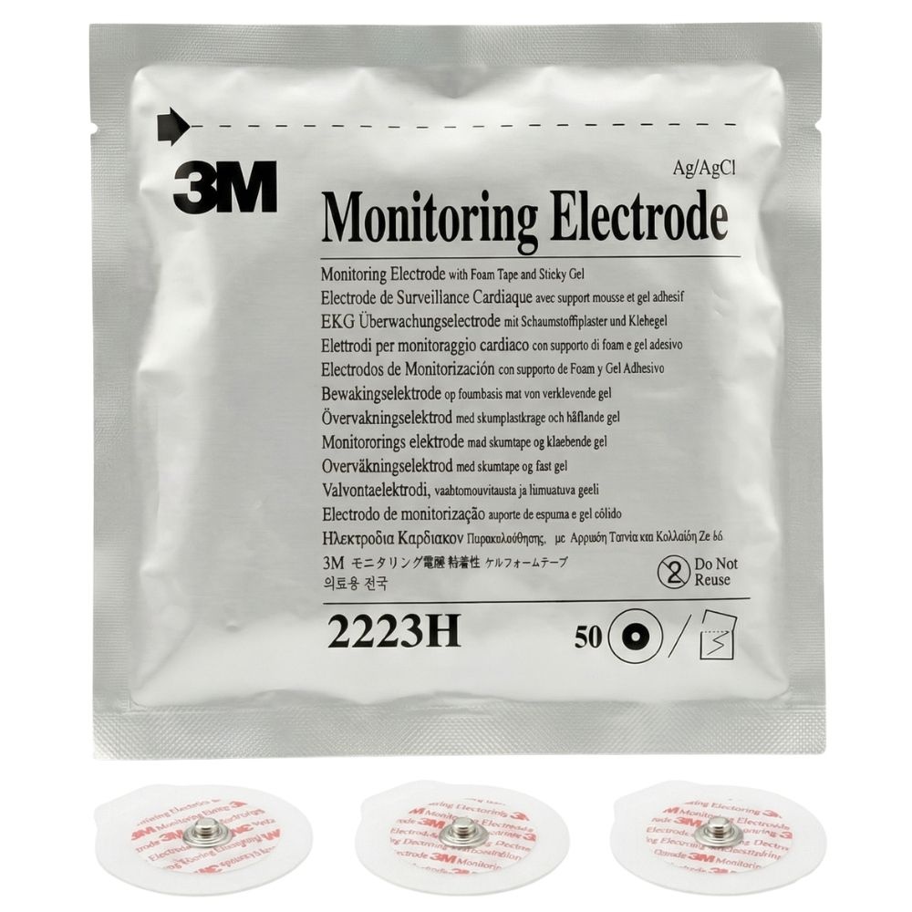3M EKG 일렉트로드 2223H 심전도패치 성인용 50개