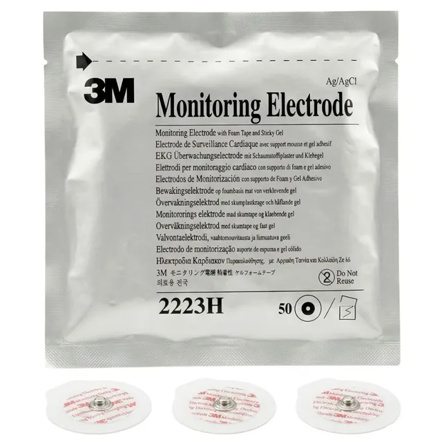3M EKG 일렉트로드 2223H 심전도패치 성인용 50개