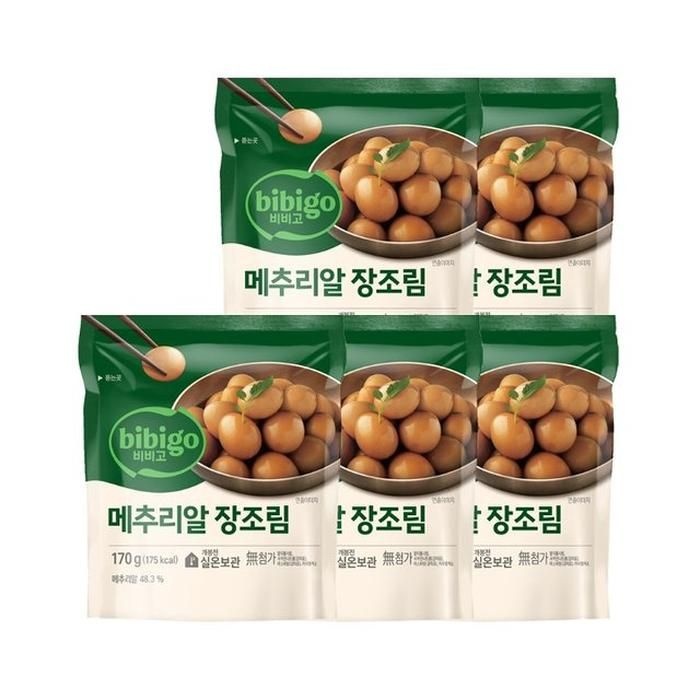 비비고 메추리알 장조림 170g x5개
