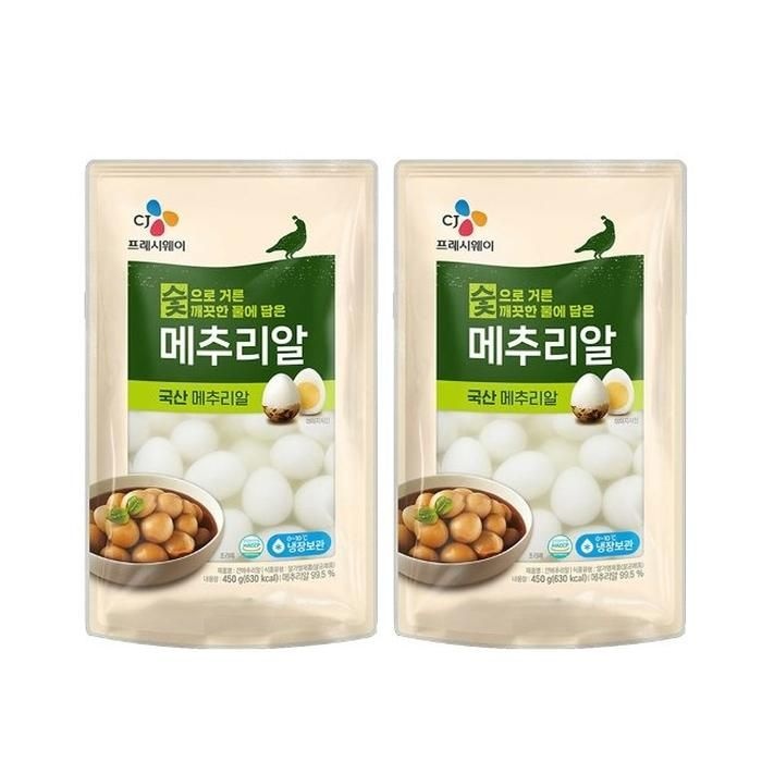 CJ 깐메추리알 450g x2개