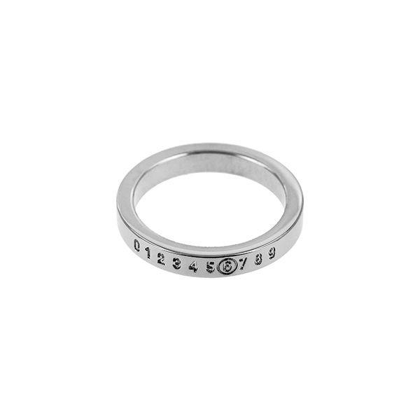 메종마르지엘라 SM6UQ0059 P6469 951 MM6 인그레이빙 넘버링 로고 3mm 반지