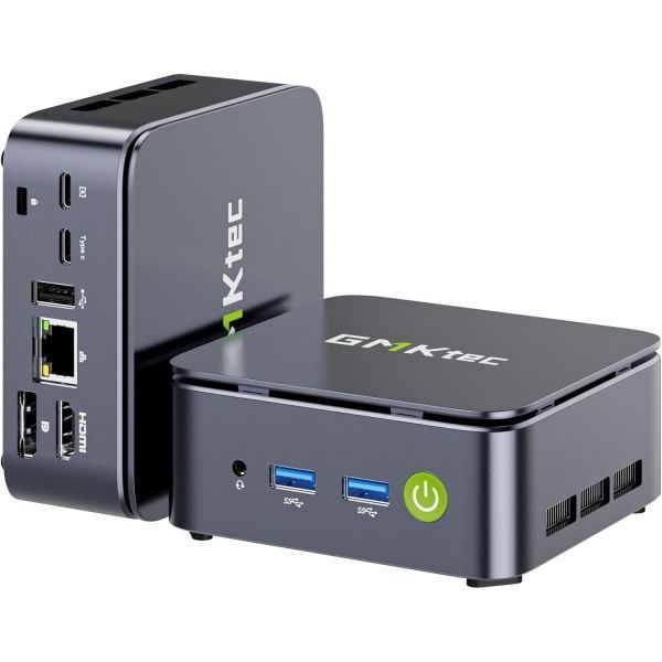 [해외] GMKtec 미니 PC 라이젠 5 3500U 1TB SSD 16GB 8 2 DDR4 2.5GbE NIC LAN 사무실 데스크탑 컴퓨터 HTPC Proxmox HDMI 2.1 USB C DP 트리플 4K