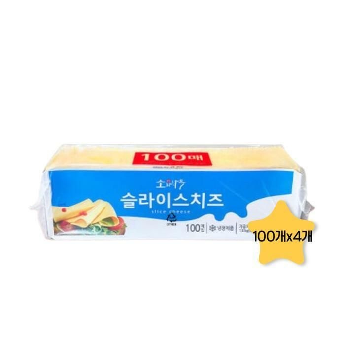 (현대Hmall) 동원 소와나무 슬라이스치즈 100장 x 4개(1박스)