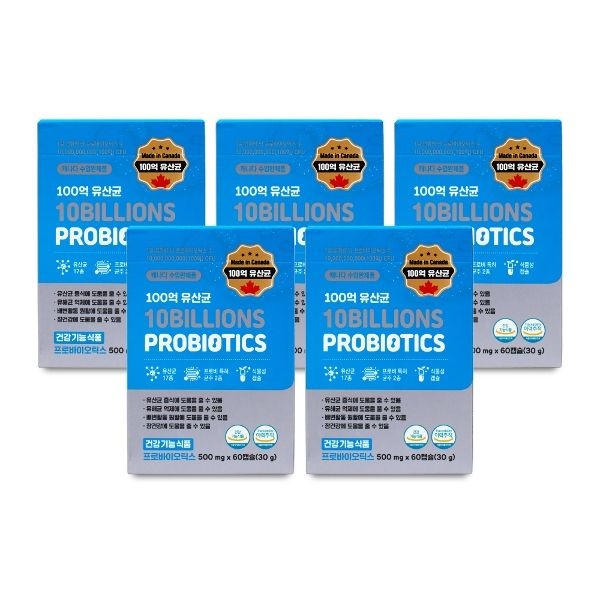 GNM자연의품격 100억 프로바이오틱스 500mg x 60캡슐 5박스...