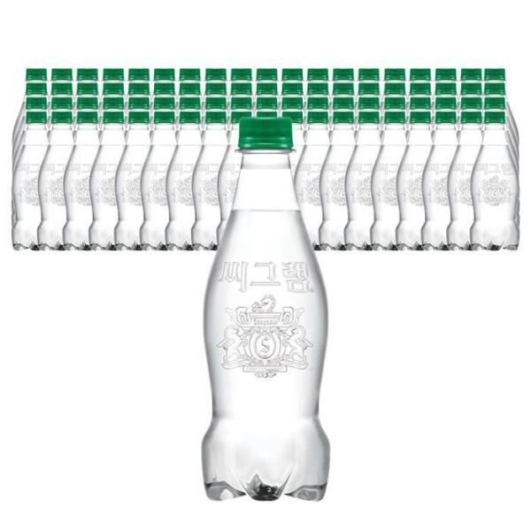 [셀러허브 식품] 코카콜라음료 씨그램 라벨프리 플레인 450ml 80개