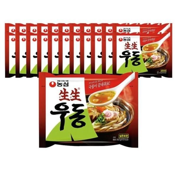 [셀러허브 식품] 농심 생생 우동 235g 24개