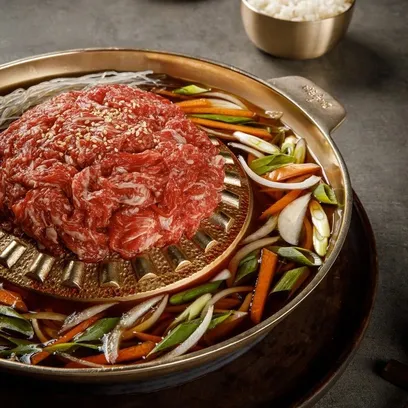 1+한우 소불고기 전골 밀키트 750g(3-4인분)