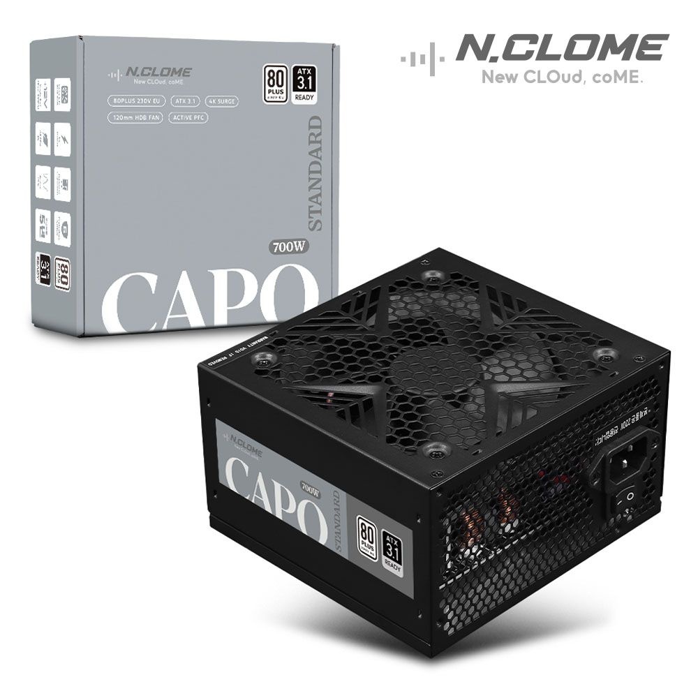 Dongguan Qingxi Entis Electron 엔클롬 CAPO 700W ATX3.1 80PLUS 스탠다드 정격 파워서플라이 컴퓨터파워