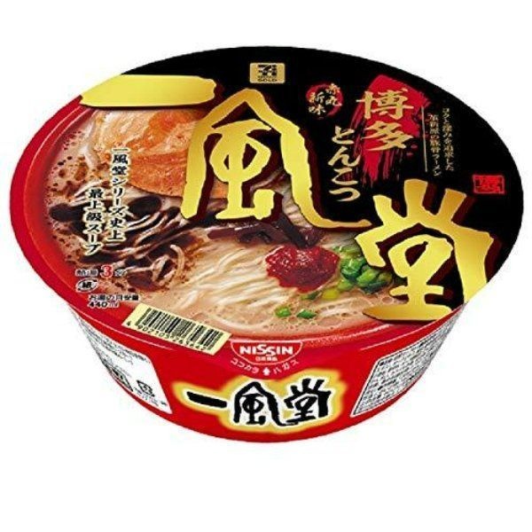 [해외] 돈코츠 컵라면 닛신푸드 잇푸도 아카마루 신 127g 12개