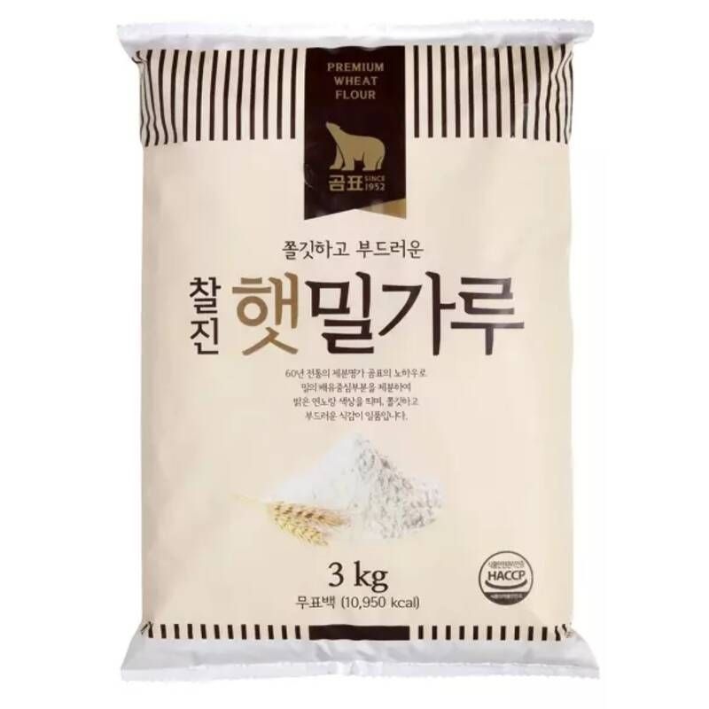 곰표 햇 밀가루3kg / 찰밀가루 가정용