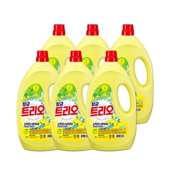 [애경] 트리오 2kg 주방세제 6개입