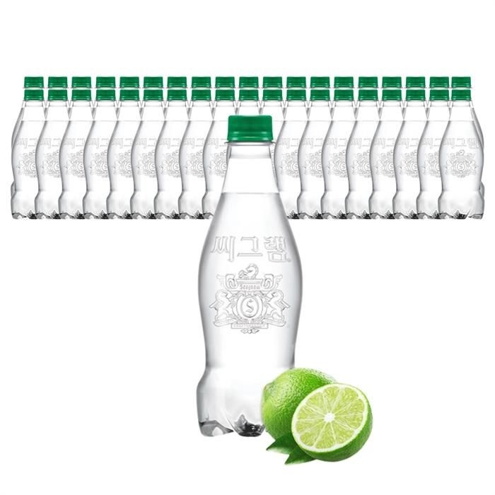 콜라음료 씨그램 라벨프리 라임 450ml 40개