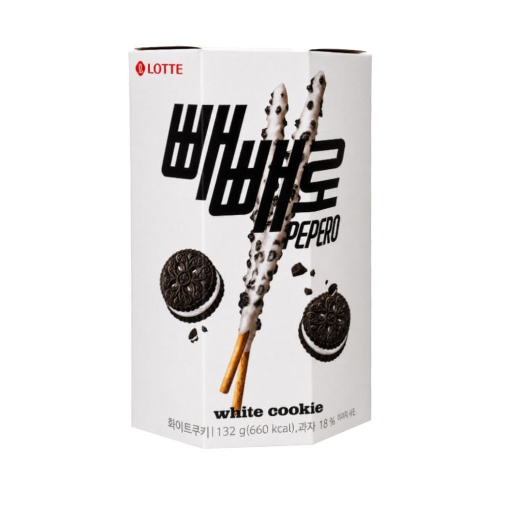 롯데웰푸드 롯데 빼빼로 화이트쿠키 132g 빼빼로데이 초코 선물