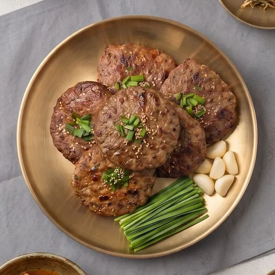 보리먹인 직화 떡갈비 550g (6개입) *2팩/3팩/4팩 5분 간편식 집반찬