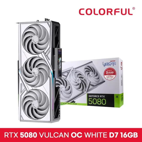 [공식수입사] COLORFUL iGame 지포스 RTX 5080 VULCAN OC White D7 16GB 도우정보