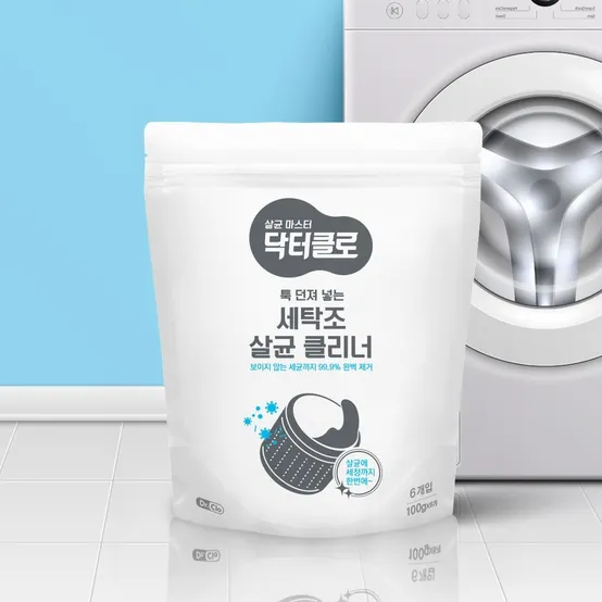 [선착순20%쿠폰] 닥터클로 세탁조 클리너(100gx6입) 600g /세탁기청소/세탁기탈취/세탁조세정제