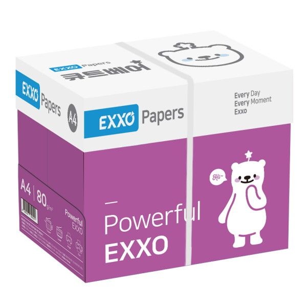 [엑소] 큐트베어 A4 복사용지(A4용지) 80g 2500매 1BOX [G]