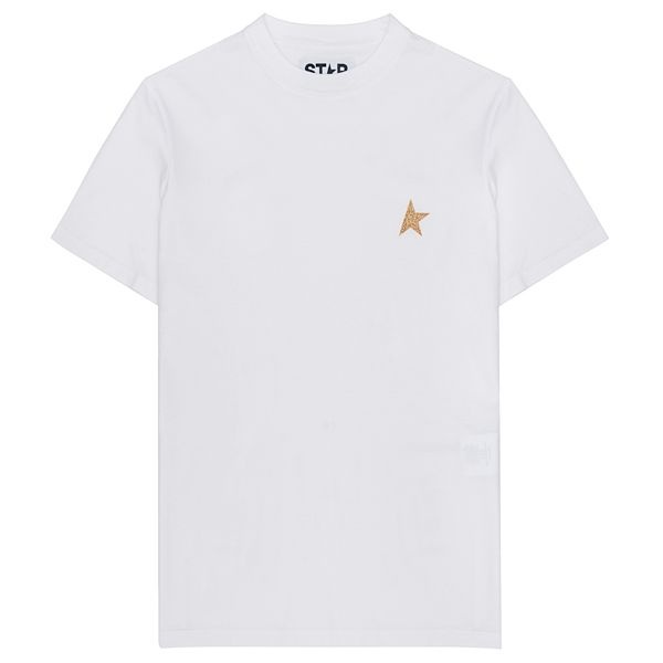 골든구스 라프리마 [GOLDENGOOSE] 골든구스 스타 컬렉션 레귤러 여성 티셔츠 GWP01220-P000594-10272