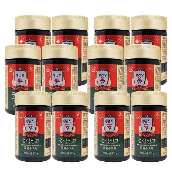 [셀러허브 식품] 정관장 홍삼진고 선물세트 500g (250g x 2개) 6세트 Ss