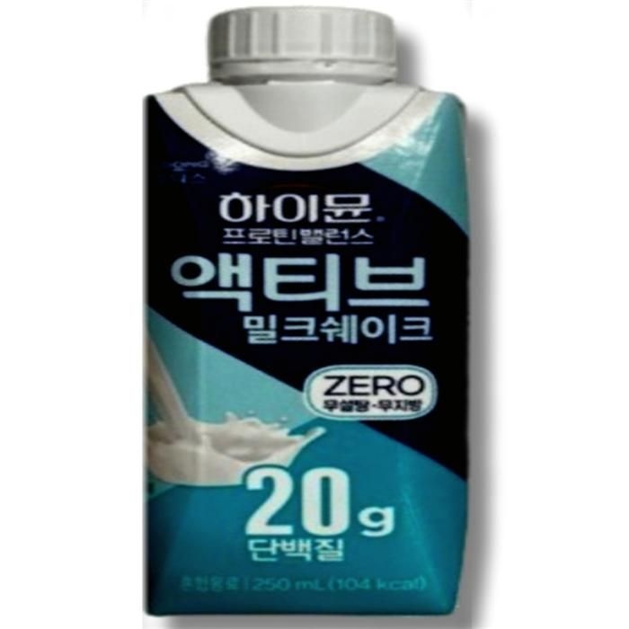 하이뮨프로틴밸런스액티브밀크쉐이크제로250ml18개1박