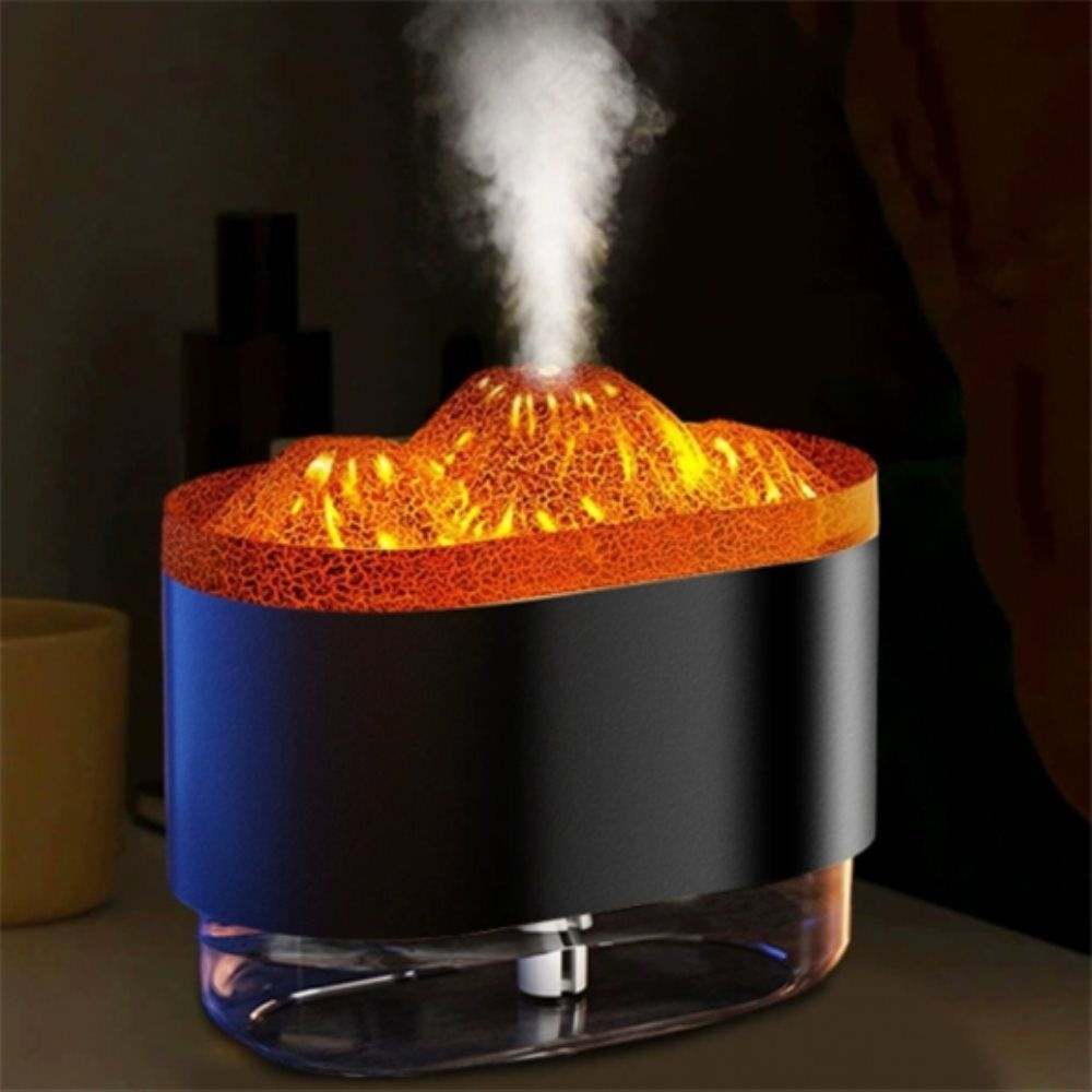 공식파트너사 화산 무드등 미니 가습기 300ML 사무실 USB 휴대용 책상 1인용 사무용
