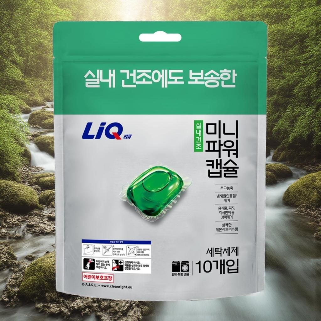 리큐 캡슐세제 진한겔 실내건조 미니파워캡슐 10개입 1개