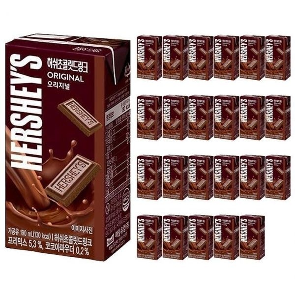 허쉬 초콜릿드링크 오리지널 190ml x 24개