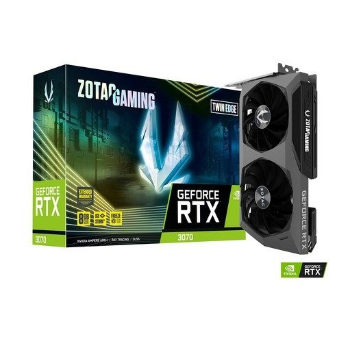 ZOTAC GAMING GeForce RTX 3070 Twin Edge 그래픽 카드 8GB GDDR6