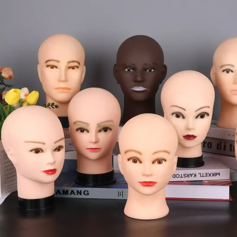 삼각대가 달린 마네킹 헤드, 가발 만들기, 모자 안경 마스크 디스플레이, 화장품 메이크업 연습 설치 키트