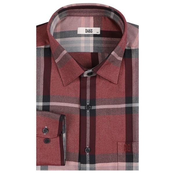 <매장정품> DAKS 닥스 25년 FW 이지케어 윈도우체크 겨울 기모 레귤러핏 캐쥬얼남방 DLW3SHCL130R1 1843461