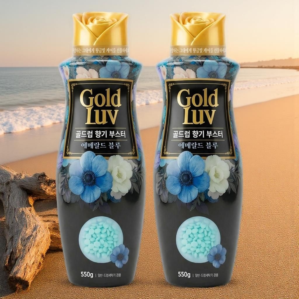 [오늘출발] 골드럽 섬유 향기부스터 에메랄드 블루 550g 2개