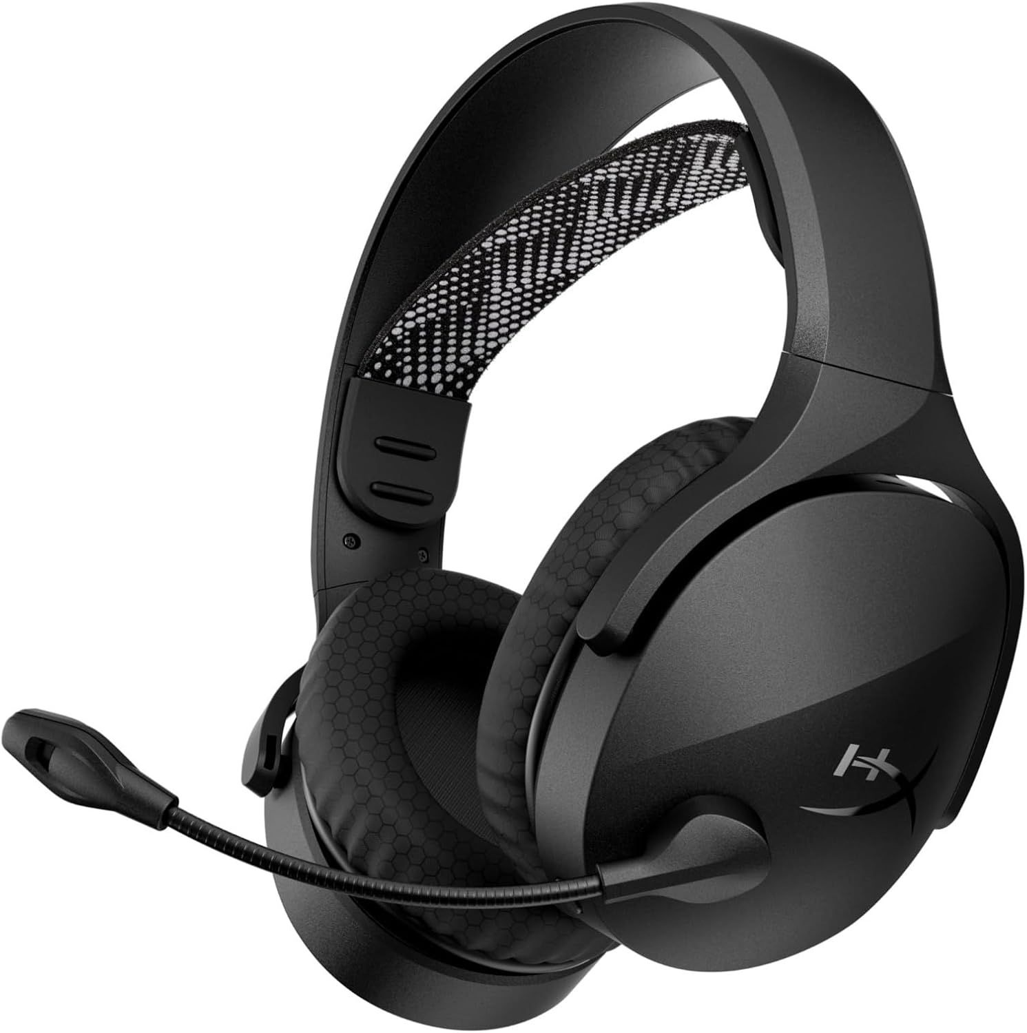 [해외] HyperX 클라우드 스팅거 2 코어 – PC 게이밍 헤드셋, 마이크가 내장된 가벼운 오버이어 스위블-투-뮤트 마이크