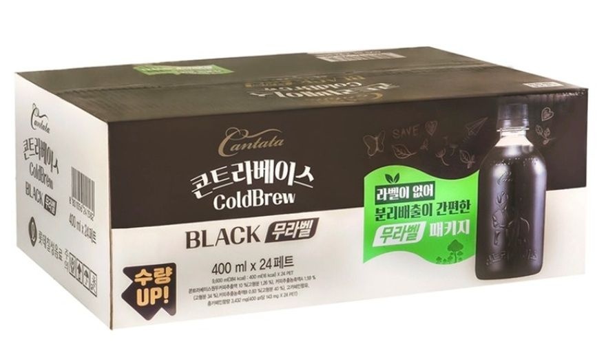 [온누리7%혜택]칸타타 콘트라베이스 커피 콜드브루 400ml x 24 (칸타타 콘트라베이스 커피 콜드브루 400ml x 24)