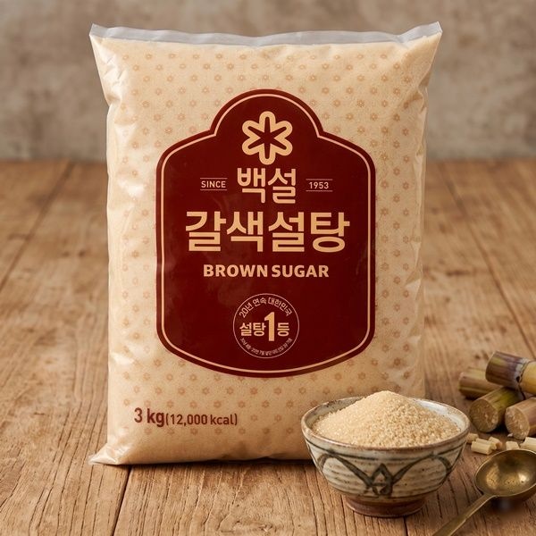백설 갈색 설탕 3kg 4개
