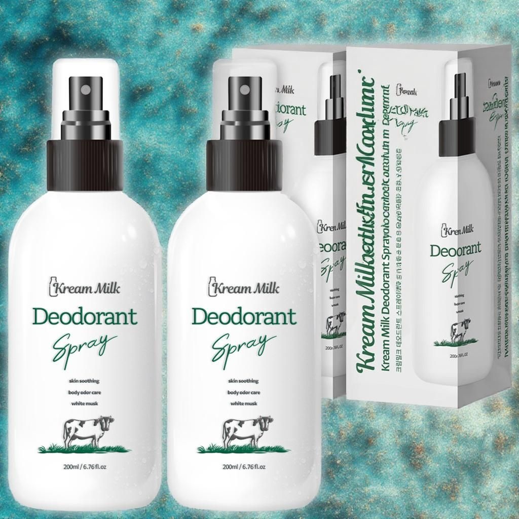 [오늘출발] 크림밀크 스프레이 화이트머스크향 데오드란트 200ml 2개