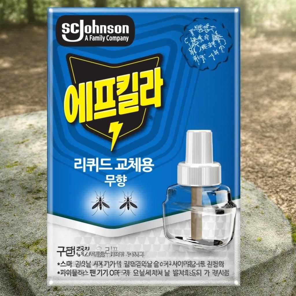 에프킬라 모기약 파리약 리퀴드 무향 45일 리필 1개 27.4ml
