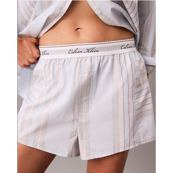 Calvin Klein Underwear 캘빈클라인 CALVIN KLEIN Underwear 26FW CK 여성 코튼 포플린 쇼츠 QS7680-4IB CLZ192