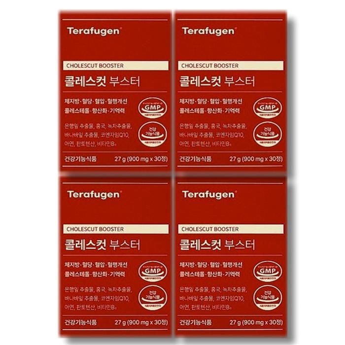 [보리담다] 테라퓨젠 콜레스컷 부스터 900mg x 30정 4박스