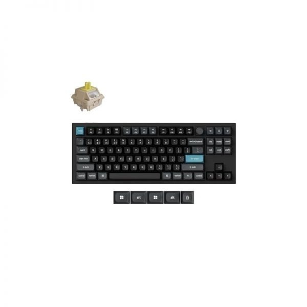 Keychron [해외] Keychron 키크론 Q3 Ultra 무선 기계식 키보드 8kHz 폴링률 TKL 2.4G Bluetooth 5.3 유선 최대 660시간 배터리 수명 핫스왑 가능