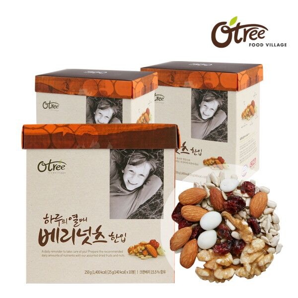 오트리푸드빌리지 [오트리] [한정수량] 하루의열매 베리넛츠 25g 30입 (27.02월)