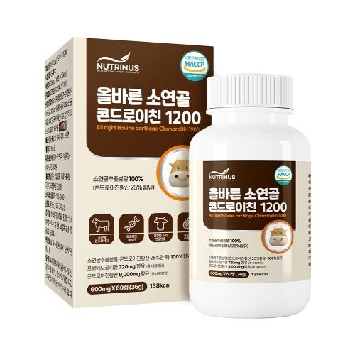 뉴트리너스 올바른 소연골 콘드로이친 1200 600mg x 60정222510