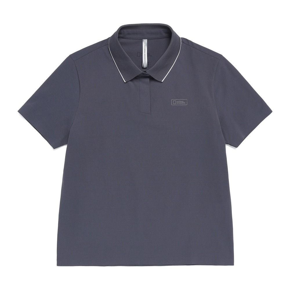 내셔널지오그래픽 N262WPL240 여성 크라즈 세미오버핏 반팔 카라 티셔츠 URBAN GREY 6045341